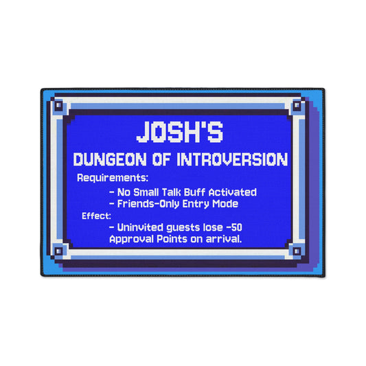 Personalized Dungeon of Introversion Doormat