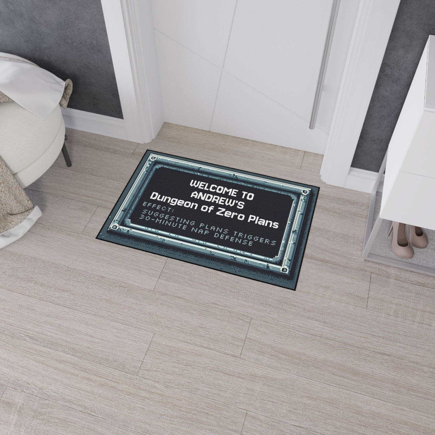 Dungeon of Zero Plans Doormat – Personalized with your NAME