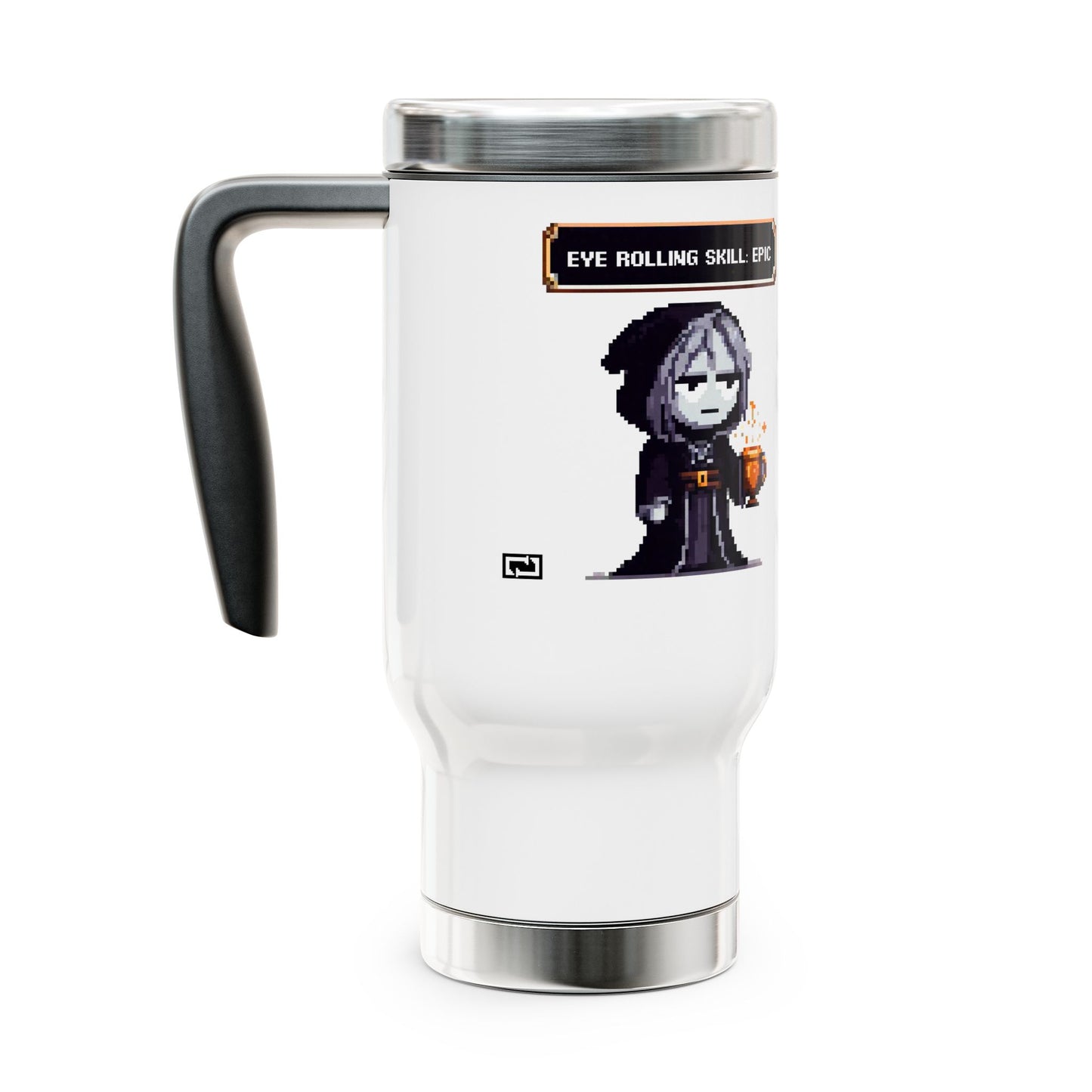 Vessel of the Unimpressed – 14oz Personalized Mug for Masters of the Disdainful Gaze