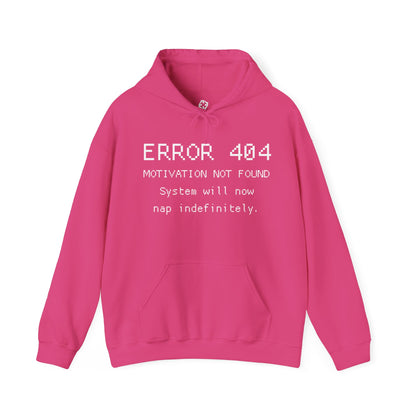 ERROR 404 Hoodie – Nap Mode Enabled