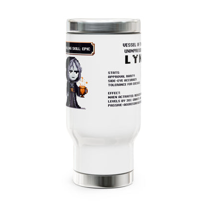 Vessel of the Unimpressed – 14oz Personalized Mug for Masters of the Disdainful Gaze