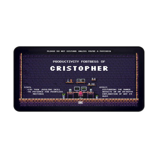 Personalized Desk Mat – Productivity Fortress