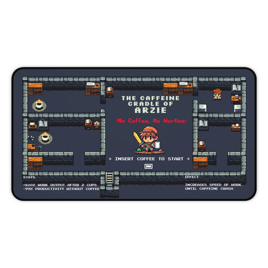 Personalized Desk Mat – The Caffeine Cradle