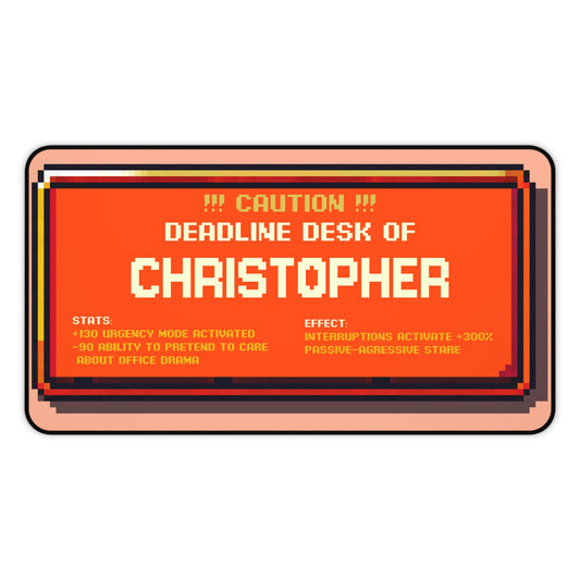 Personalized Deadline Desk Pad – Passive-Aggression: Equipped