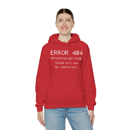 ERROR 404 Hoodie – Nap Mode Enabled