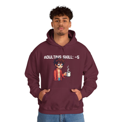 Daily Debuff Hoodie: -5 Adulting