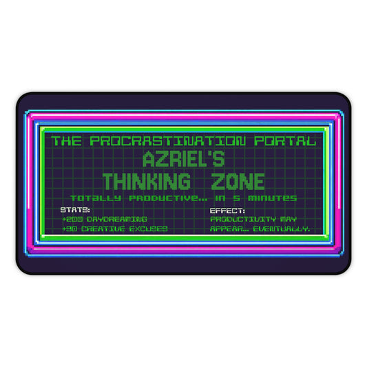 The Procrastination Portal Deskpad - Personalized with your NAME