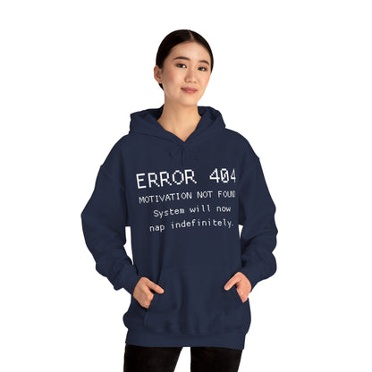 ERROR 404 Hoodie – Nap Mode Enabled