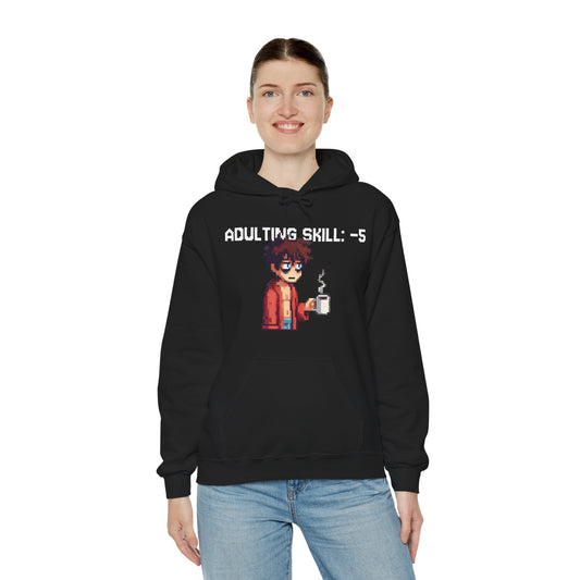 Daily Debuff Hoodie: -5 Adulting