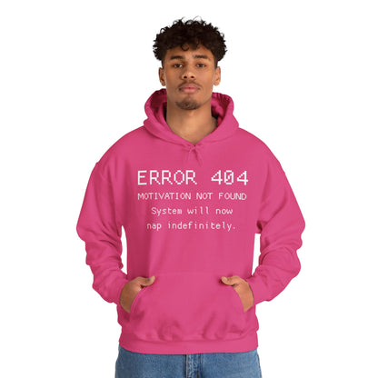 ERROR 404 Hoodie – Nap Mode Enabled