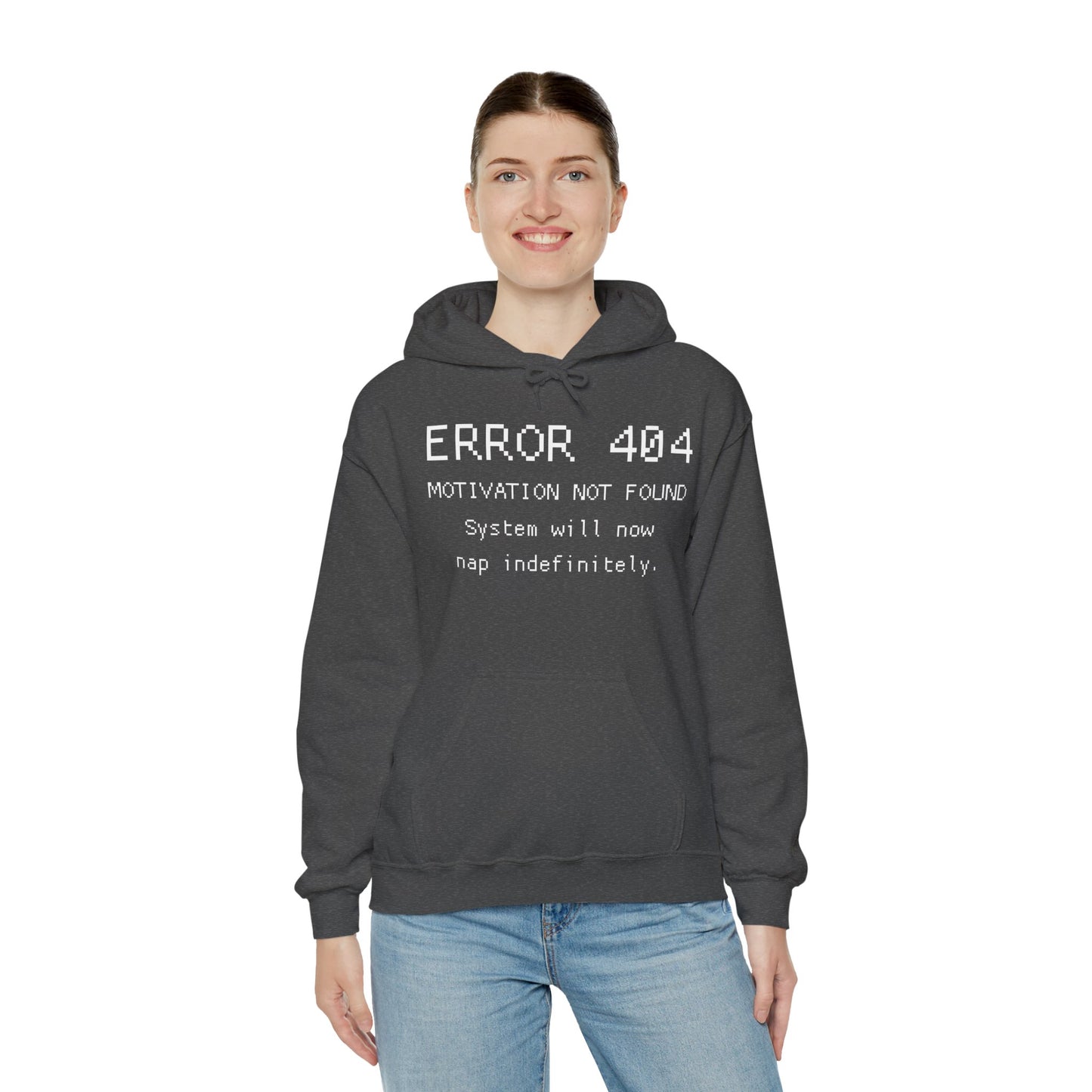 ERROR 404 Hoodie – Nap Mode Enabled